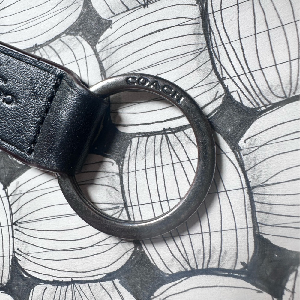 Coach Key Chain Ring w/ Valet Clip - Picture 3 of 4